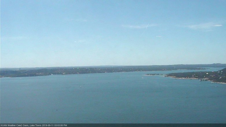 Lake Travis webcam, August 11, 2019 2:05 PM CT