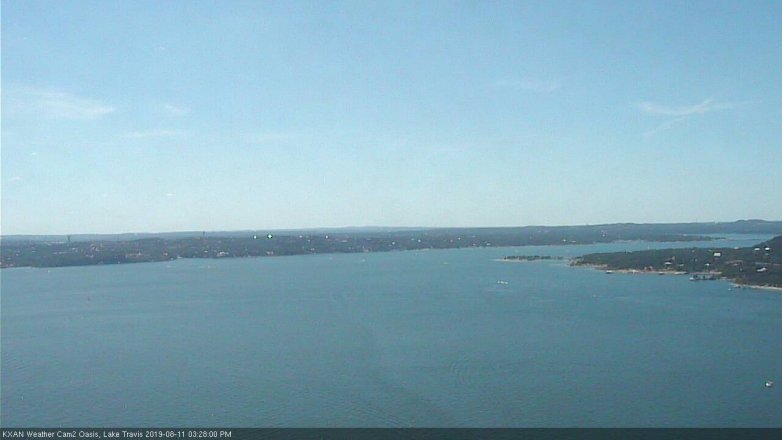 Lake Travis webcam, August 11, 2019 2:30 PM CT