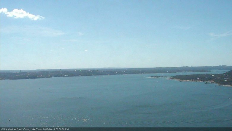 Lake Travis webcam, August 11, 2019 2:40 PM CT