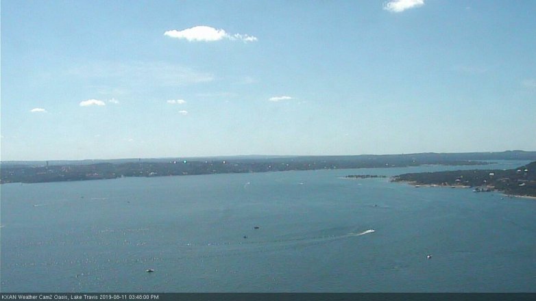 Lake Travis webcam, August 11, 2019 2:50 PM CT