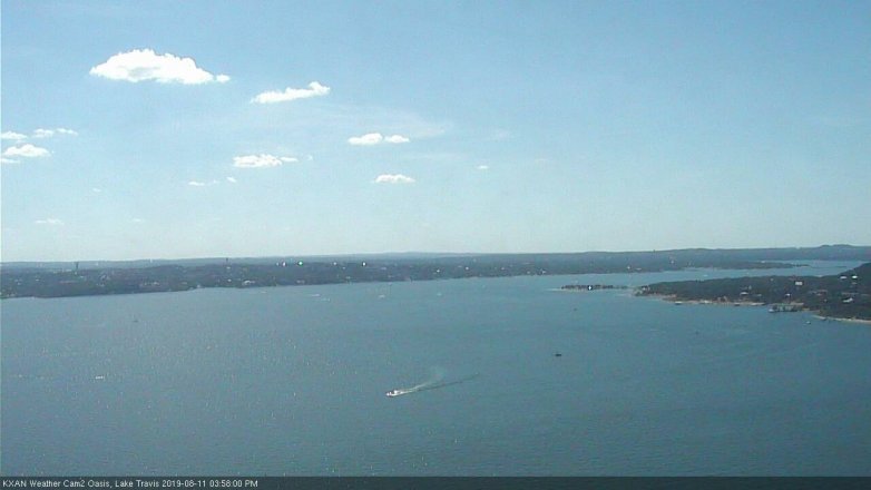 Lake Travis webcam, August 11, 2019 3:00 PM CT