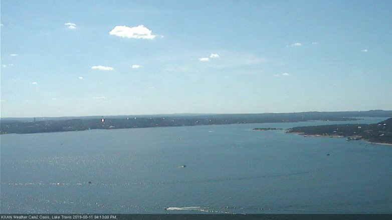 Lake Travis webcam, August 11, 2019 3:15 PM CT