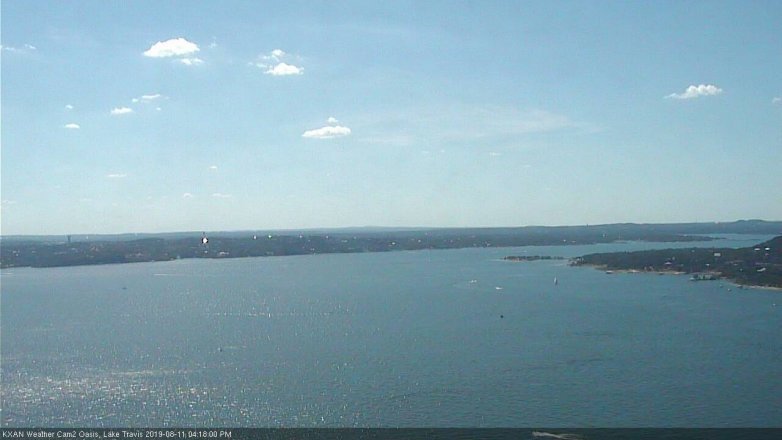 Lake Travis webcam, August 11, 2019 3:20 PM CT