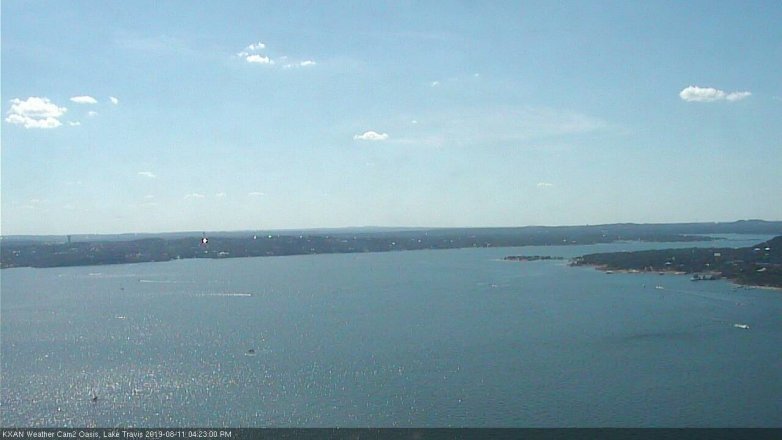 Lake Travis webcam, August 11, 2019 3:25 PM CT