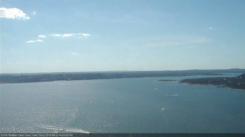 Lake Travis webcam, August 11, 2019 3:35 PM CT