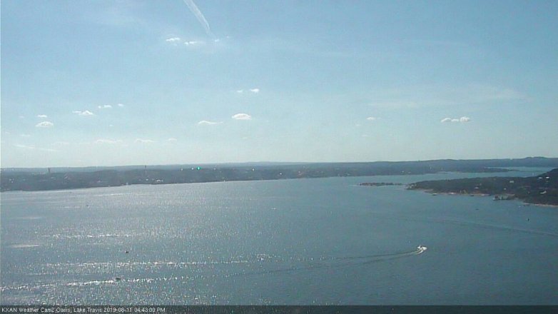 Lake Travis webcam, August 11, 2019 3:45 PM CT