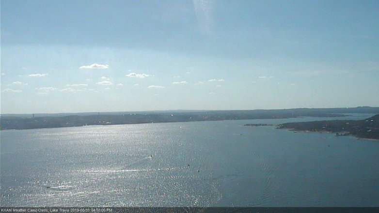Lake Travis webcam, August 11, 2019 4:00 PM CT