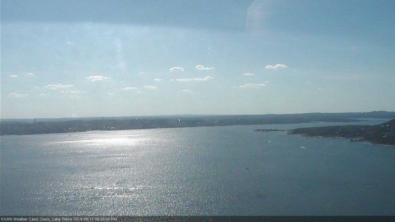 Lake Travis webcam, August 11, 2019 4:10 PM CT