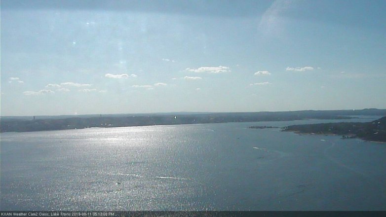 Lake Travis webcam, August 11, 2019 4:15 PM CT