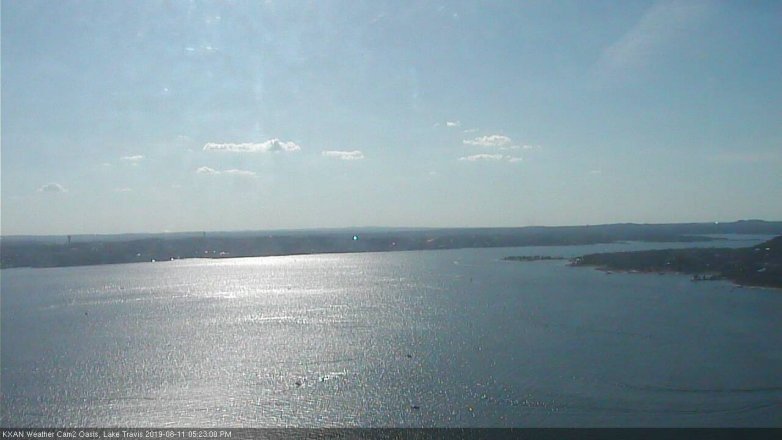 Lake Travis webcam, August 11, 2019 4:25 PM CT