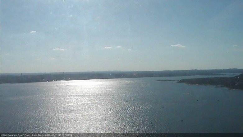 Lake Travis webcam, August 11, 2019 4:35 PM CT
