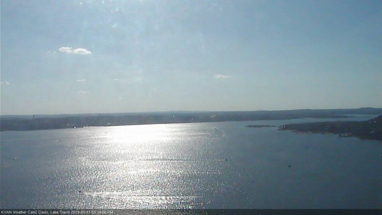 Lake Travis webcam, August 11, 2019 4:40 PM CT