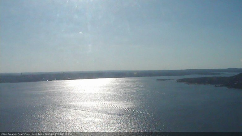 Lake Travis webcam, August 11, 2019 4:45 PM CT