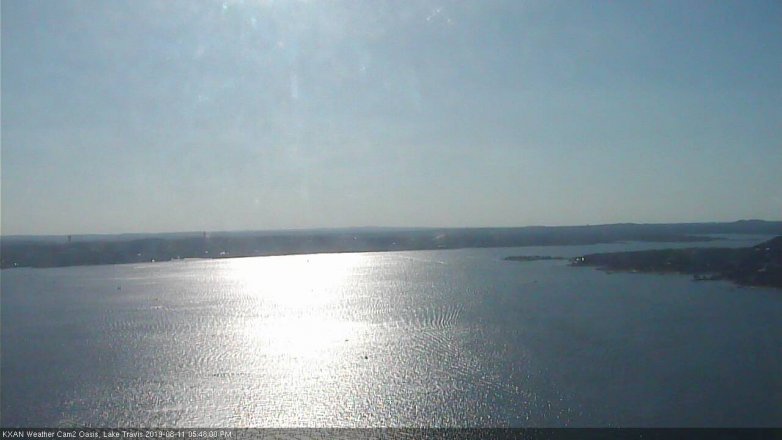 Lake Travis webcam, August 11, 2019 4:50 PM CT