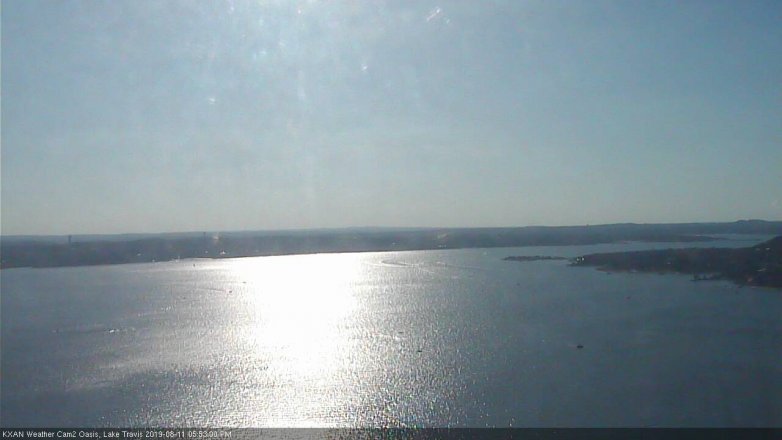 Lake Travis webcam, August 11, 2019 4:55 PM CT