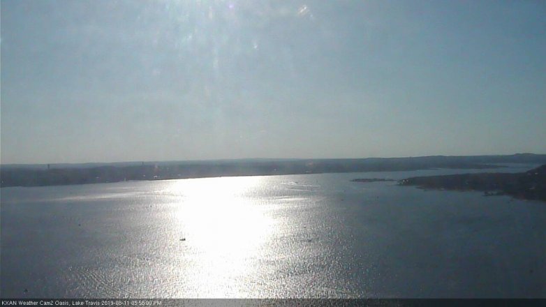 Lake Travis webcam, August 11, 2019 5:00 PM CT