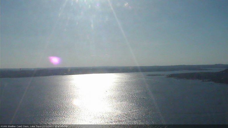 Lake Travis webcam, August 11, 2019 5:05 PM CT