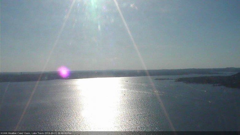 Lake Travis webcam, August 11, 2019 5:10 PM CT