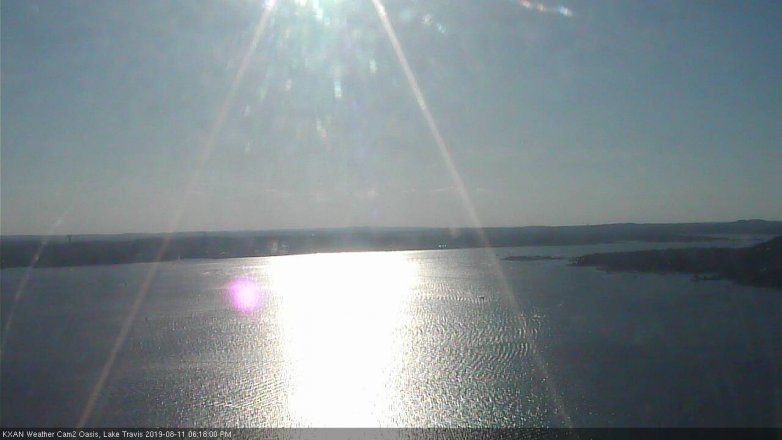 Lake Travis webcam, August 11, 2019 5:20 PM CT