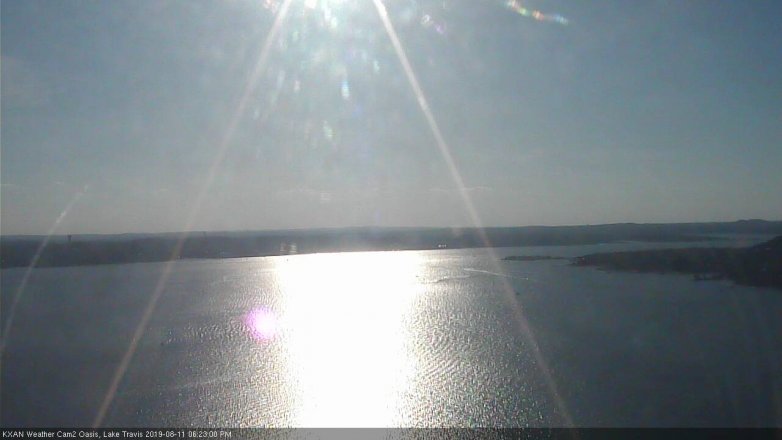 Lake Travis webcam, August 11, 2019 5:25 PM CT