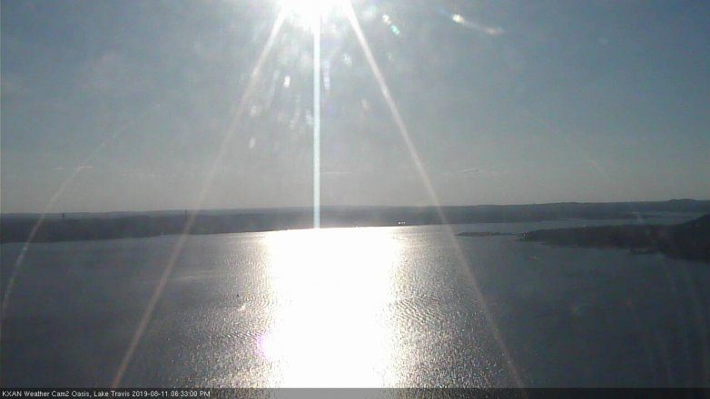 Lake Travis webcam, August 11, 2019 5:35 PM CT