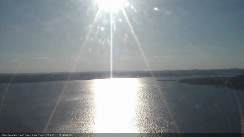 Lake Travis webcam, August 11, 2019 5:40 PM CT