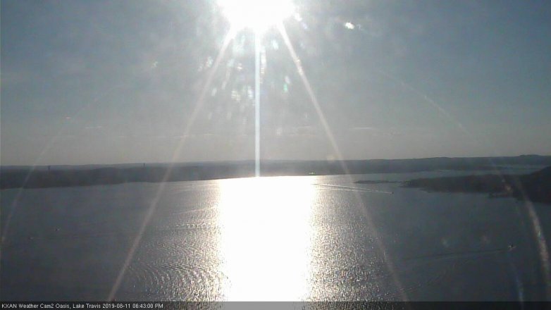 Lake Travis webcam, August 11, 2019 5:45 PM CT