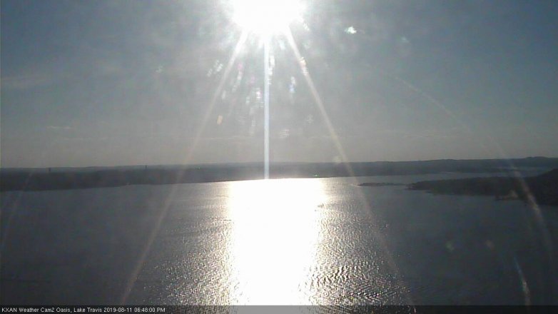Lake Travis webcam, August 11, 2019 5:50 PM CT