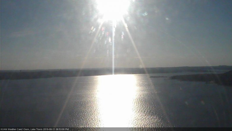 Lake Travis webcam, August 11, 2019 5:55 PM CT