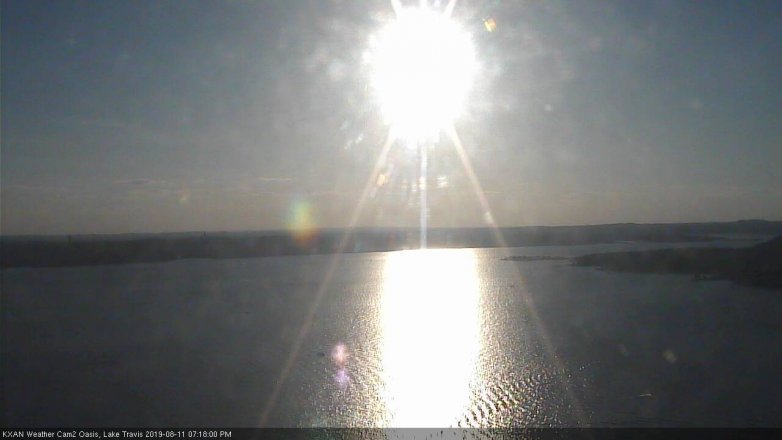 Lake Travis webcam, August 11, 2019 6:20 PM CT