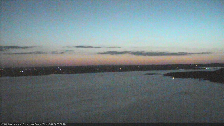 Lake Travis webcam, August 11, 2019 7:55 PM CT