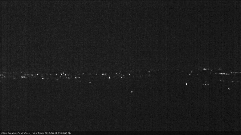 Lake Travis webcam, August 11, 2019 8:30 PM CT