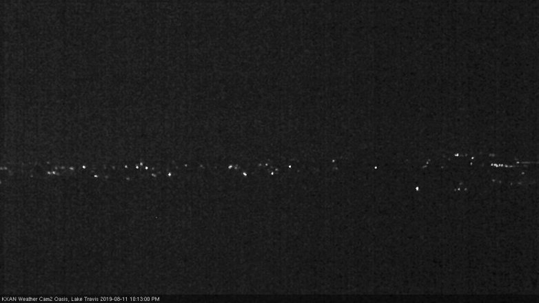Lake Travis webcam, August 11, 2019 9:15 PM CT