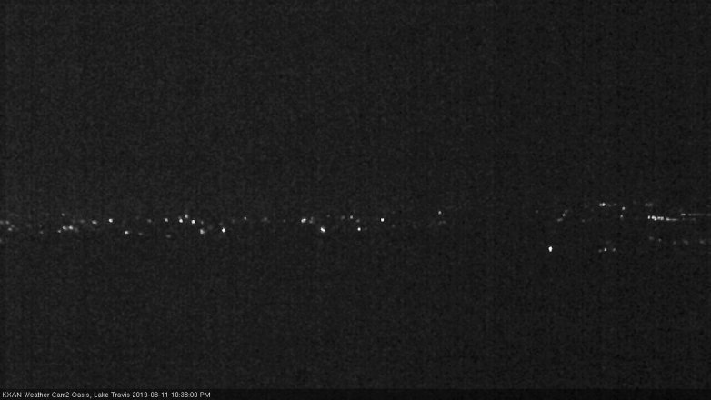 Lake Travis webcam, August 11, 2019 9:40 PM CT