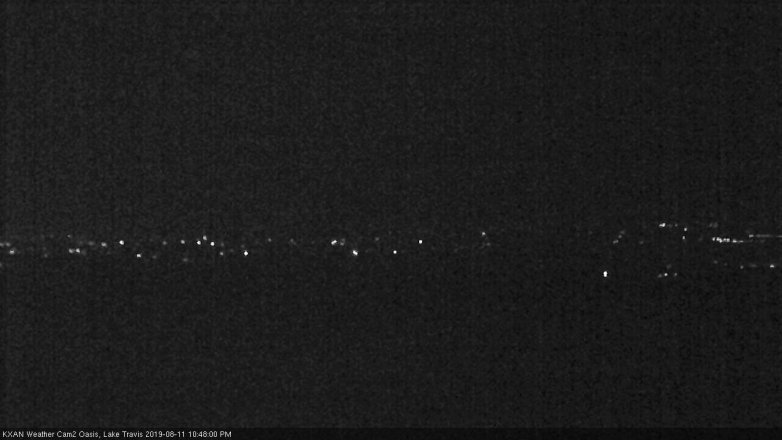 Lake Travis webcam, August 11, 2019 9:50 PM CT