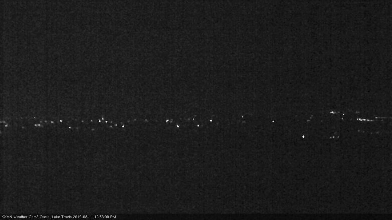 Lake Travis webcam, August 11, 2019 9:55 PM CT