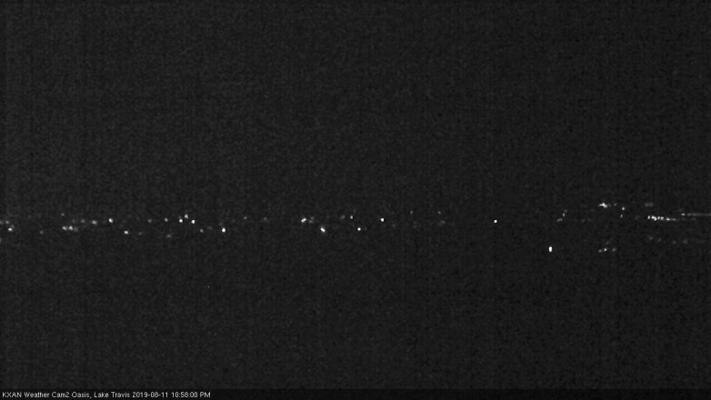 Lake Travis webcam, August 11, 2019 10:00 PM CT