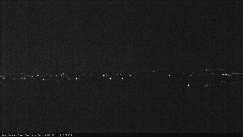 Lake Travis webcam, August 11, 2019 10:20 PM CT