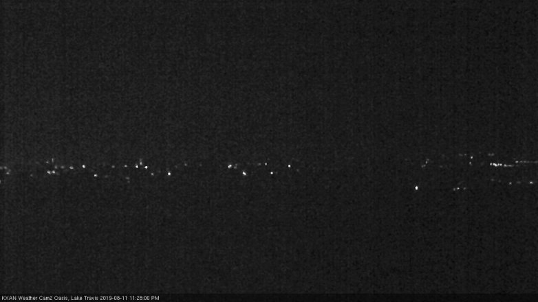 Lake Travis webcam, August 11, 2019 10:30 PM CT