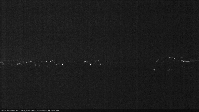Lake Travis webcam, August 11, 2019 10:55 PM CT