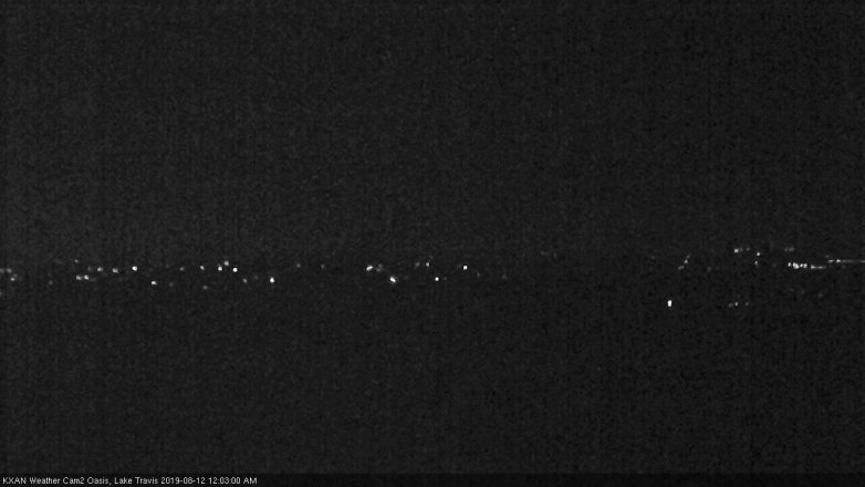 Lake Travis webcam, August 11, 2019 11:05 PM CT