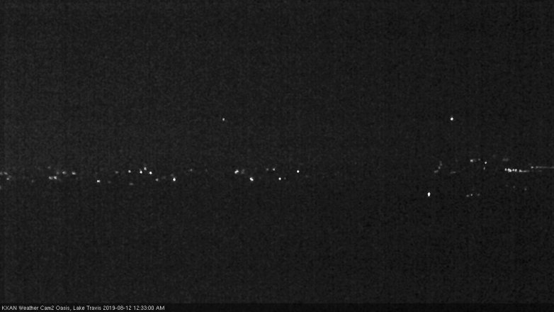 Lake Travis webcam, August 11, 2019 11:35 PM CT