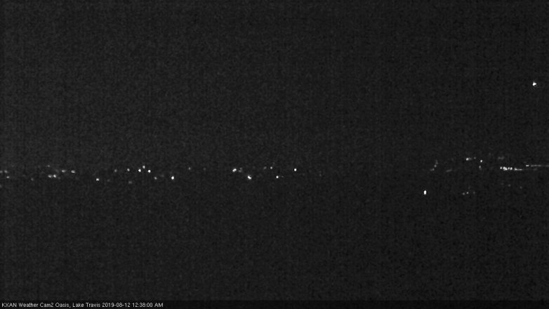 Lake Travis webcam, August 11, 2019 11:40 PM CT