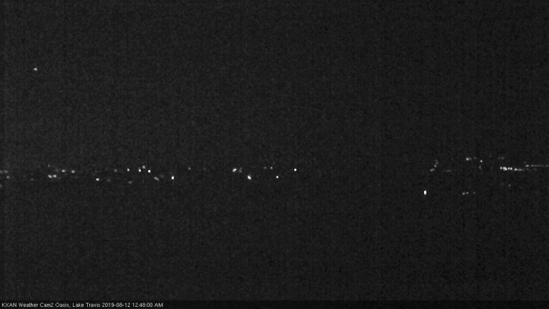 Lake Travis webcam, August 11, 2019 11:50 PM CT