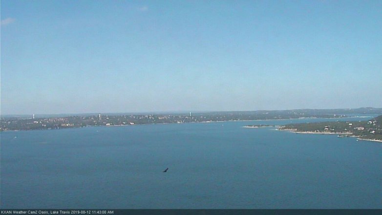 Lake Travis webcam, August 12, 2019 10:45 AM CT
