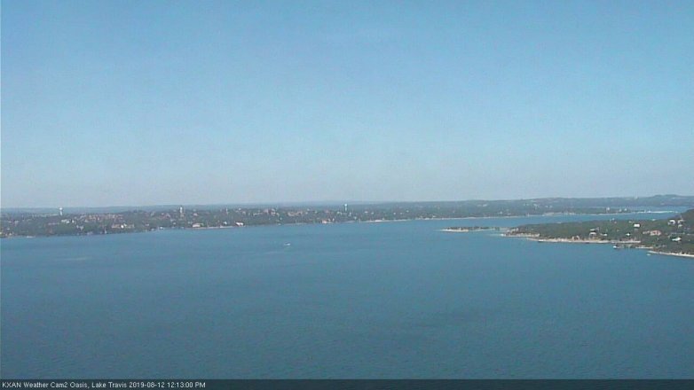 Lake Travis webcam, August 12, 2019 11:15 AM CT