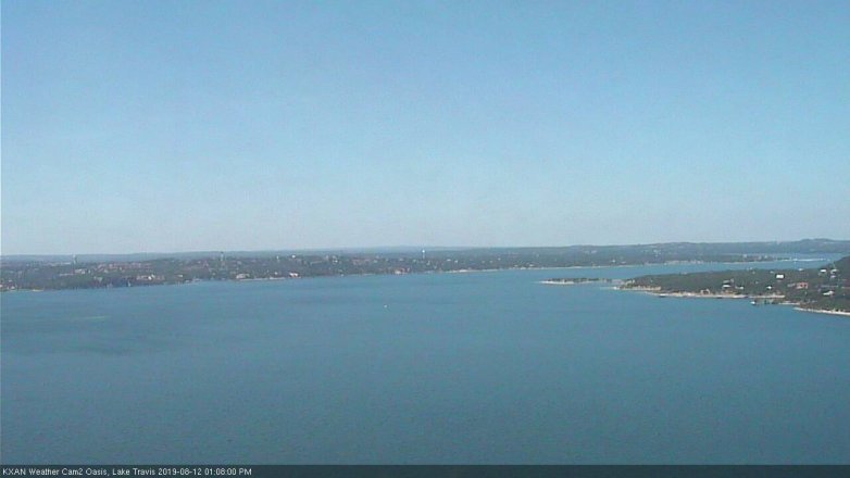 Lake Travis webcam, August 12, 2019 12:10 PM CT