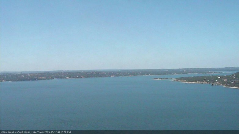 Lake Travis webcam, August 12, 2019 12:20 PM CT