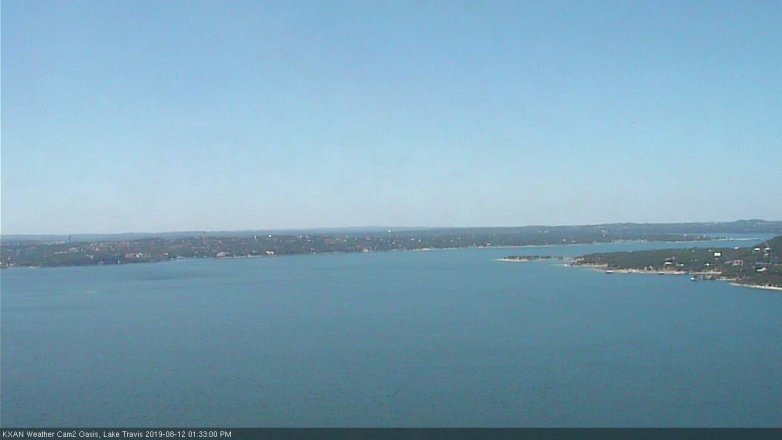 Lake Travis webcam, August 12, 2019 12:35 PM CT