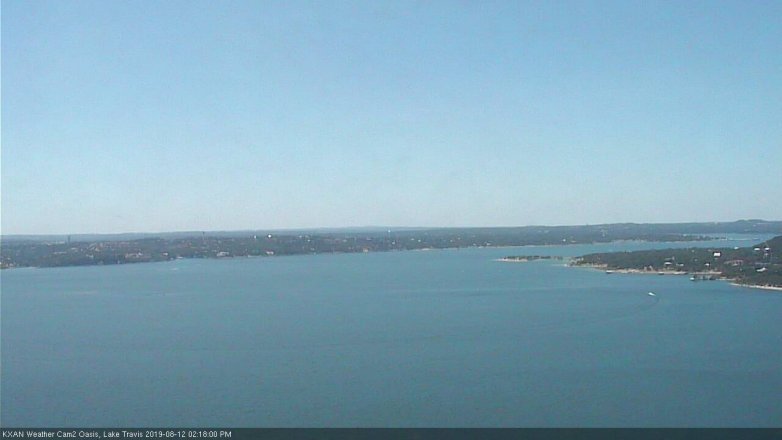 Lake Travis webcam, August 12, 2019 1:20 PM CT